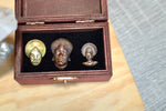 Load image into Gallery viewer, Past, Present, and Future Cameo Jewelry Box - We Love Brass
