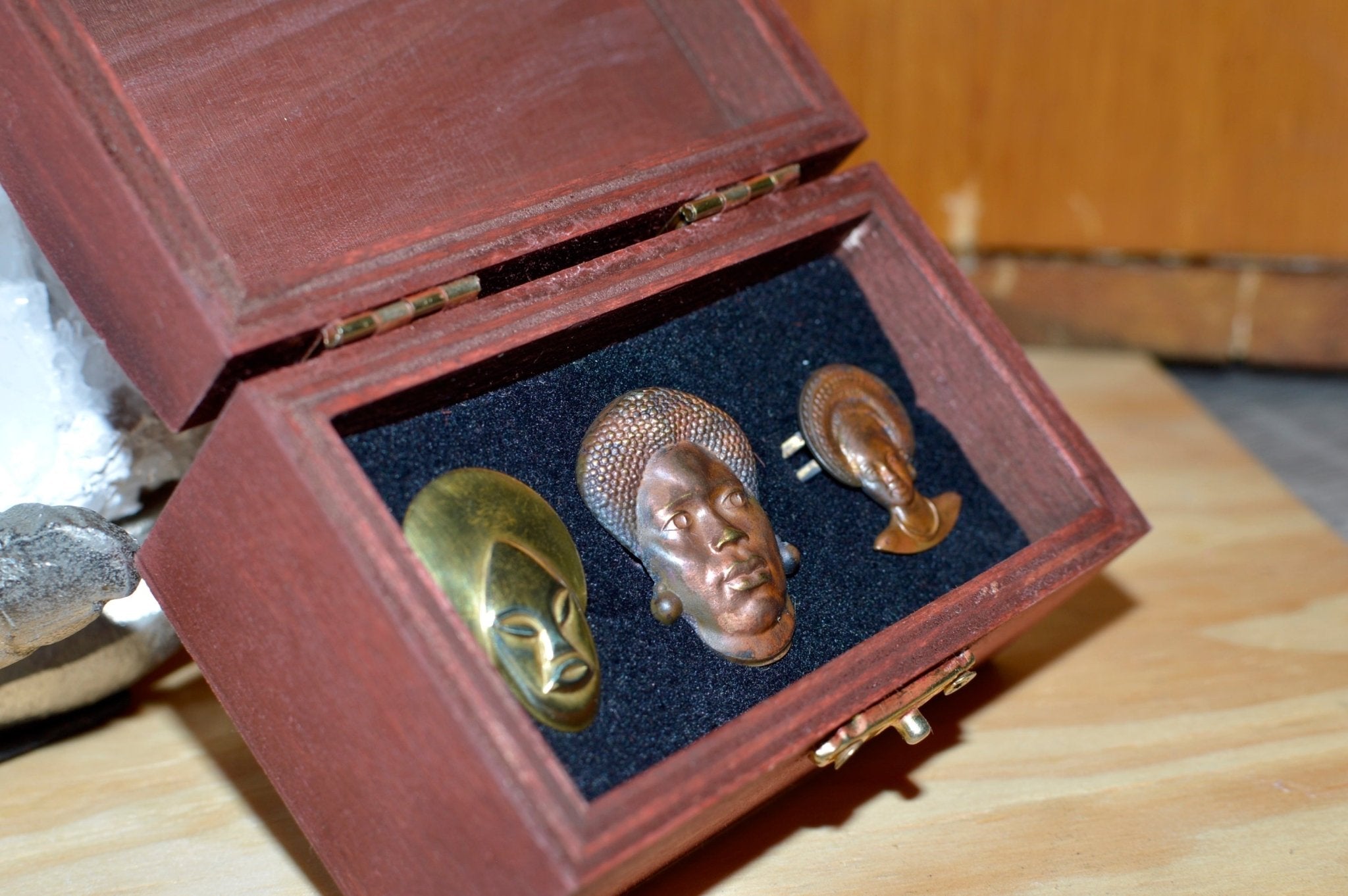 Past, Present, and Future Cameo Jewelry Box - We Love Brass
