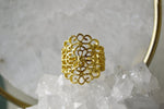 Load image into Gallery viewer, Clover - Brass Filigree Ring - We Love Brass

