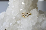 Load image into Gallery viewer, Evil Eye Brass Midi Ring - We Love Brass

