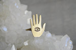 Load image into Gallery viewer, Manifester - Brass 3rd Eye Ring - We Love Brass
