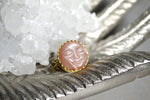 Load image into Gallery viewer, Moon Man - Peach Moonstone Brass Ring - We Love Brass
