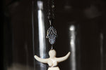 Load image into Gallery viewer, Peaceful Woman Hamsa Necklace - We Love Brass
