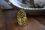 Load image into Gallery viewer, Skeletal Rose Floral Ring - We Love Brass
