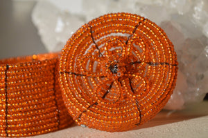 Vintage Mini Seed Beads Basket - We Love Brass