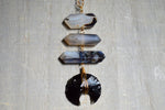 Load image into Gallery viewer, When Darkness Falls Botswana Agate Necklace - We Love Brass
