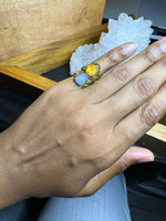 Load image into Gallery viewer, Third Eye Druzy Pinky Ring
