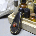 Load image into Gallery viewer, Buffalo Horn and Agate Bottle - We Love Brass
