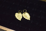 Load image into Gallery viewer, Dark Brass Leaf Earrings - We Love Brass

