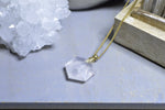 Load image into Gallery viewer, Geo - Rose Quartz Crystal Perfume Bottle - We Love Brass
