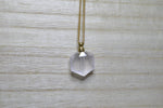 Load image into Gallery viewer, Geo - Rose Quartz Crystal Perfume Bottle - We Love Brass
