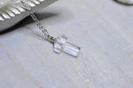 Load image into Gallery viewer, Glass Crucifix Perfume Bottle Necklace - We Love Brass
