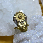 Cargar imagen en el visor de la galería, Oshun - African Woman Brass Ring - We Love Brass
