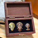 Cargar imagen en el visor de la galería, Past, Present, and Future Cameo Jewelry Box - We Love Brass
