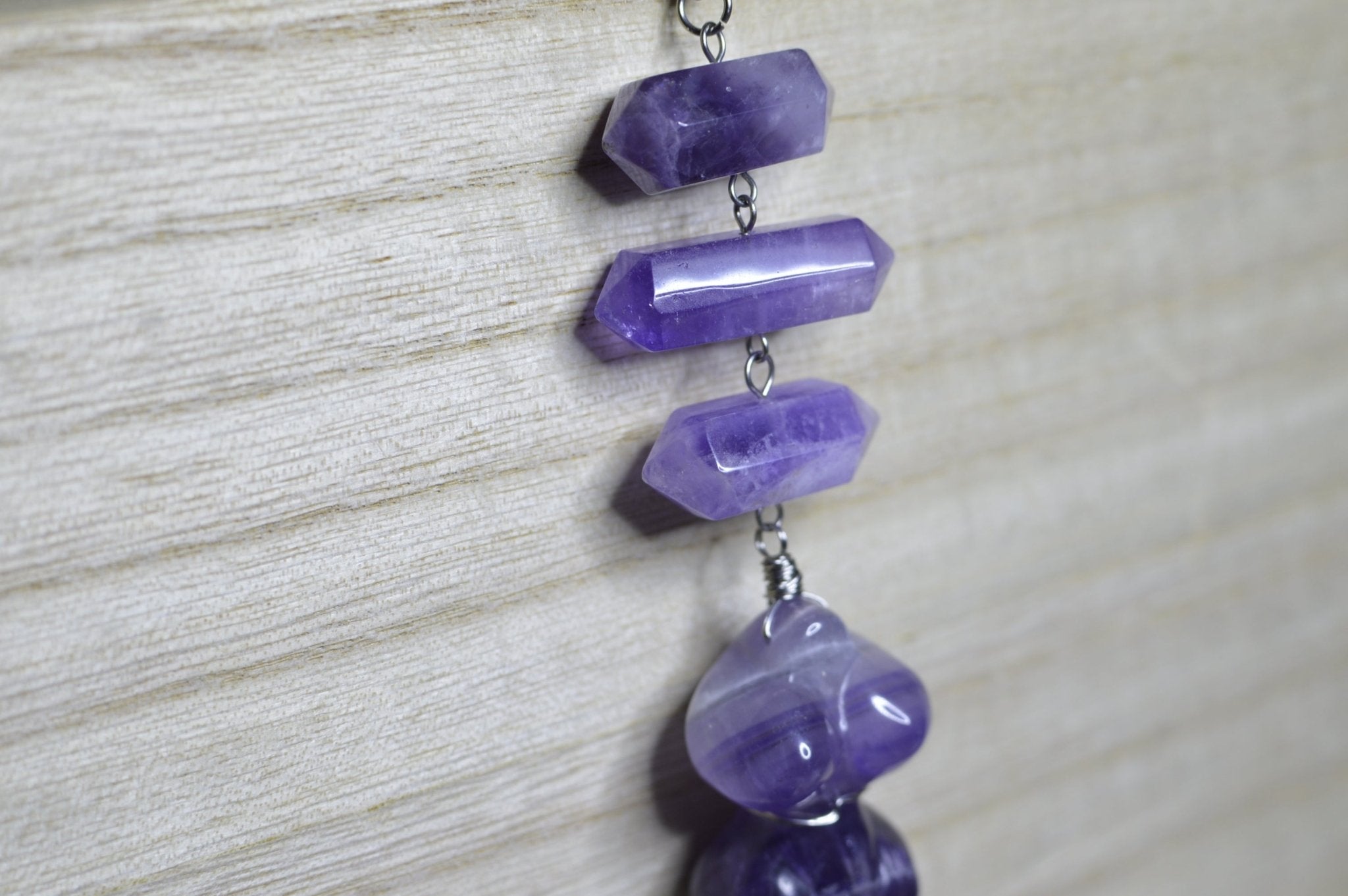 Planets Aligned - Amethyst Goddess Necklace - We Love Brass
