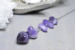 Load image into Gallery viewer, Planets Aligned - Amethyst Goddess Necklace - We Love Brass
