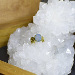 Load image into Gallery viewer, Third Eye Druzy Pinky Ring - We Love Brass
