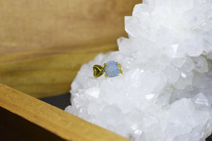 Third Eye Druzy Pinky Ring - We Love Brass