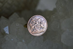 Cargar imagen en el visor de la galería, 1966 TnT Copper and Brass Coin Ring - We Love Brass
