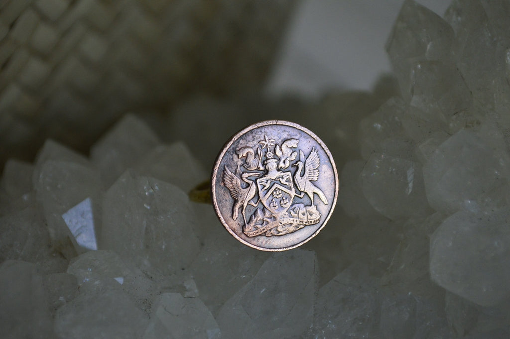 1966 TnT Copper and Brass Coin Ring - We Love Brass