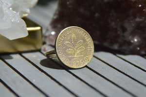 1976 Vintage German Coin Ring - We Love Brass