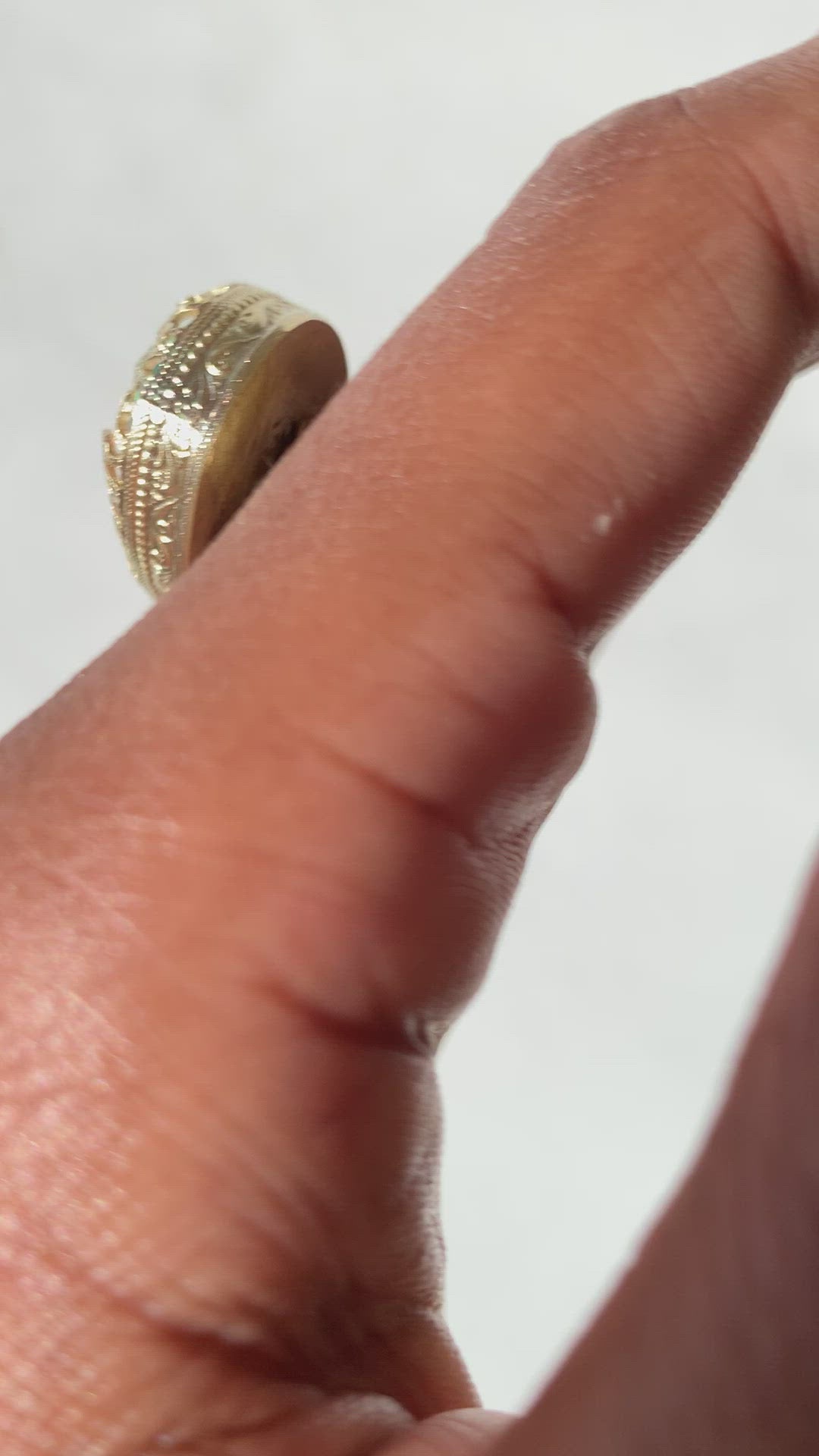 Unicorn Crystal - Opal Brass Ring