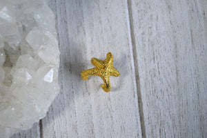 3D Starfish Midi Ring - We Love Brass