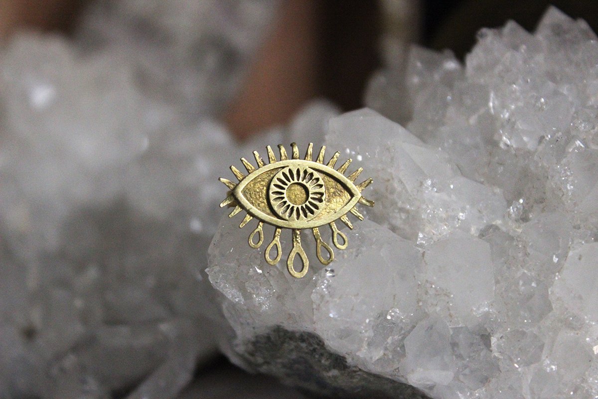 3rd Eye Ring - Golden Treasure Box