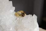 Load image into Gallery viewer, 3rd Eye Vintage Glass Brass Ring - We Love Brass
