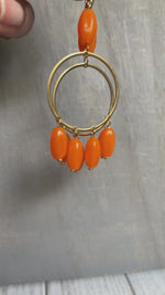 Load and play video in Gallery viewer, Tangerina German Opalite Earrings
