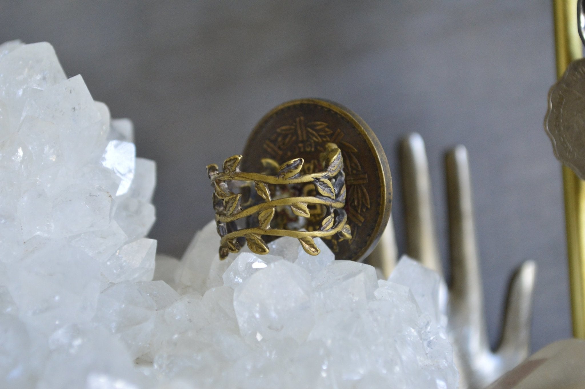 A Francesa - French Brass Coin Ring - We Love Brass