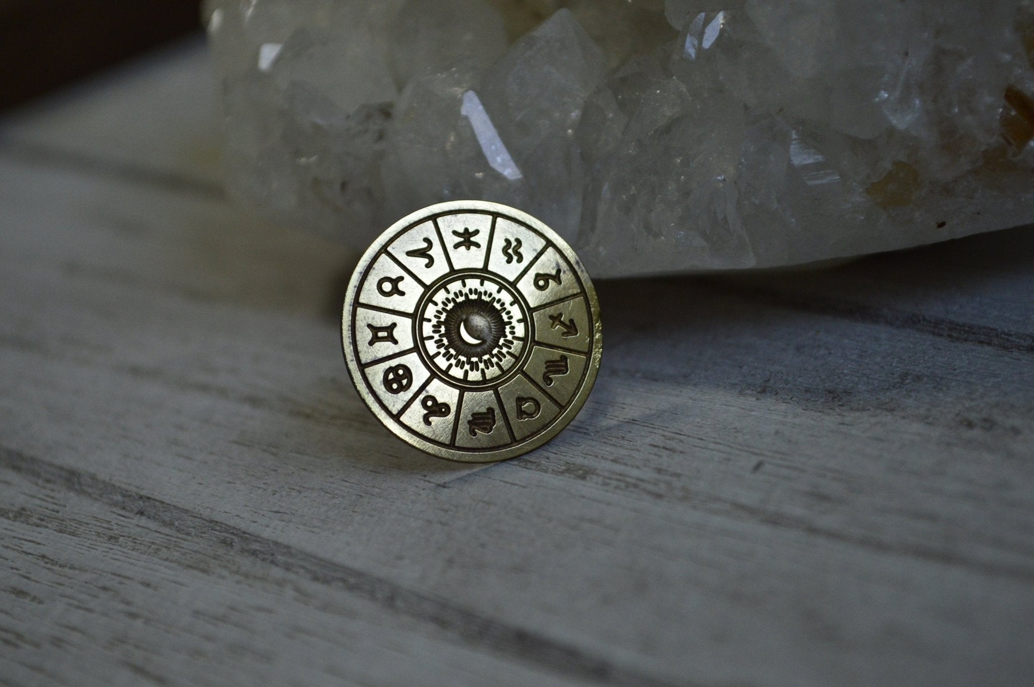 A Sign of the Times - Brass Zodiac Symbol Ring - We Love Brass