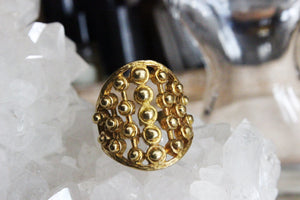 Adinkra Brass Ring - Golden Treasure Box