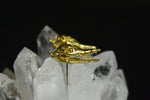 Cargar imagen en el visor de la galería, After While - Crocodile Skull Earrings - We Love Brass
