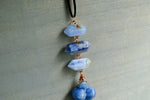 Load image into Gallery viewer, Agua Doce - Blue Aventurine Goddess Necklace - We Love Brass
