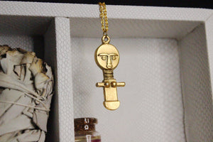Akua'ba Fertility Amulet Necklace - We Love Brass