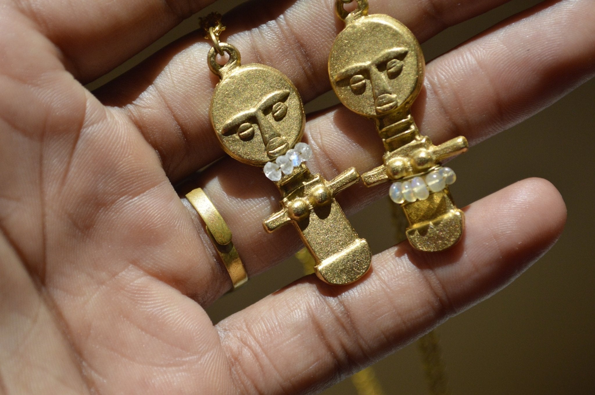 Akua’ba Fertility Brass Amulet - We Love Brass