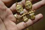 Load image into Gallery viewer, Akua’ba Fertility Brass Amulet - We Love Brass
