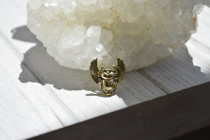 All Rise - Brass Scarab Ring - We Love Brass