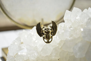 All Rise - Brass Scarab Ring - We Love Brass