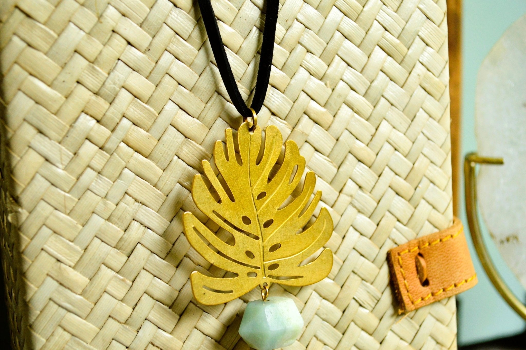 Amazona - Ocean Jasper Divine Feminine Necklace - We Love Brass