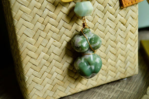 Amazona - Ocean Jasper Divine Feminine Necklace - We Love Brass