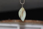 Load image into Gallery viewer, Amazonite Crystal Leaf Necklace - We Love Brass
