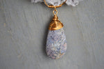 Load image into Gallery viewer, Amethyst Stalactite Brass Wire Wrapped Necklace - We Love Brass
