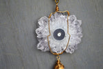 Load image into Gallery viewer, Amethyst Stalactite Brass Wire Wrapped Necklace - We Love Brass
