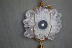 Load image into Gallery viewer, Amethyst Stalactite Brass Wire Wrapped Necklace - We Love Brass

