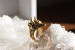 Load image into Gallery viewer, Anubis Brass Ring Jewelry Set - We Love Brass
