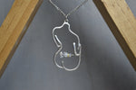 Cargar imagen en el visor de la galería, Aphrodite Silver Waist Beads Necklace - We Love Brass
