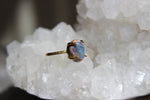 Cargar imagen en el visor de la galería, Aqua Galaxy Opal Brass Ring - We Love Brass
