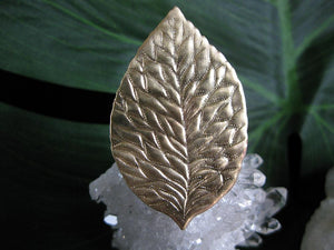 Ari Leaf Ring - Golden Treasure Box
